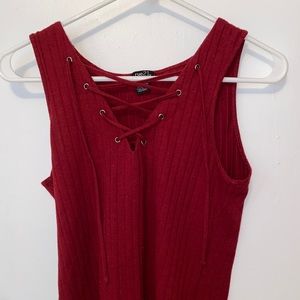 rue 21 criss cross front tank top